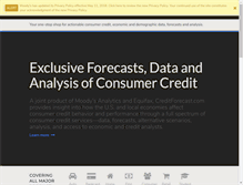 Tablet Screenshot of creditforecast.com